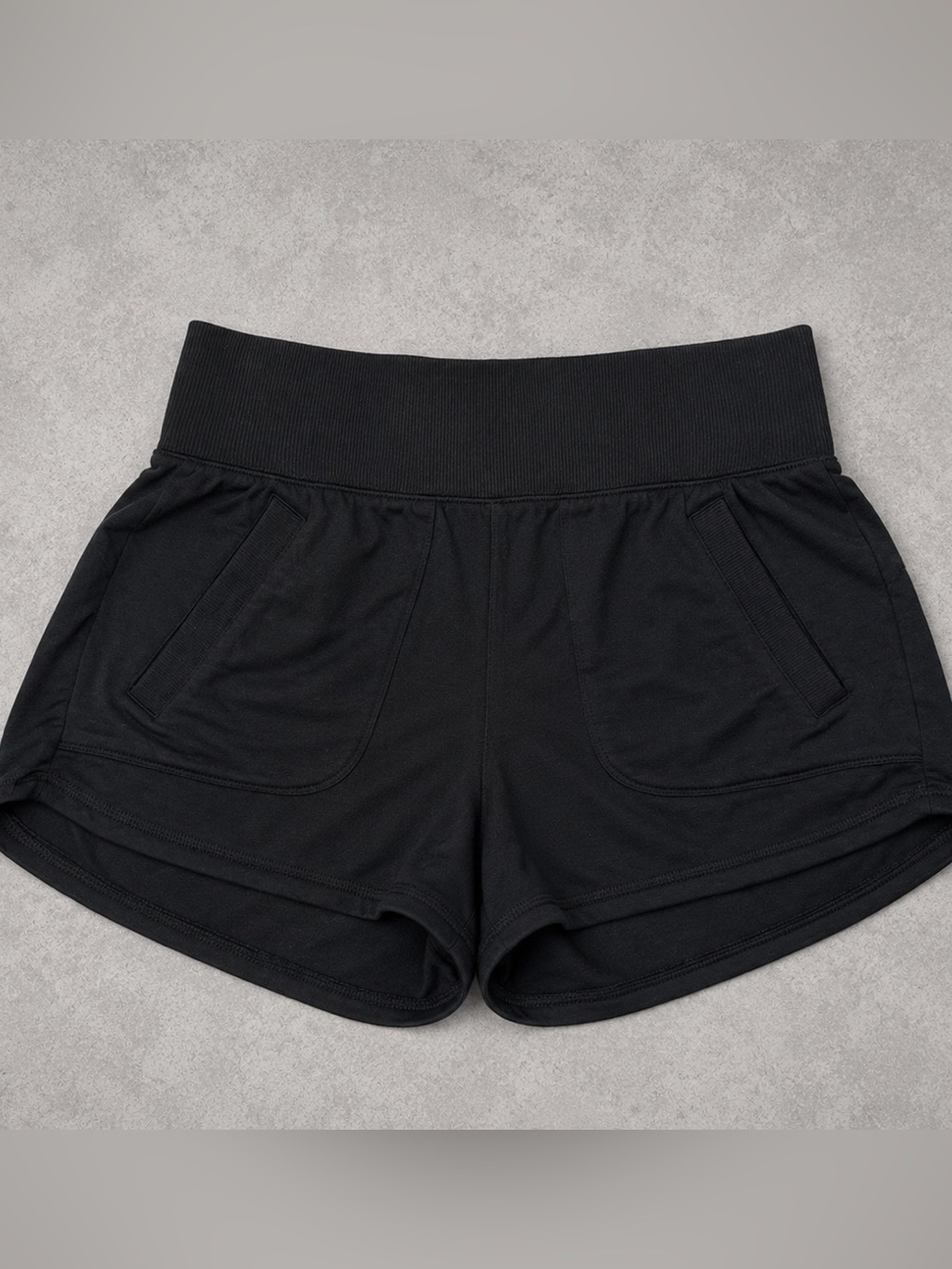 Women's Athleta Black Athletic Activewear Shorts Elastic Waist Stretch Size XS